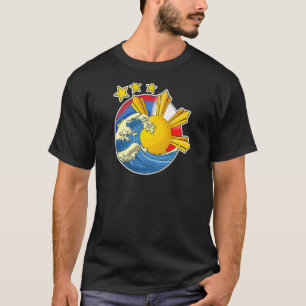 Filippijnen Filippijnen Japino Japino Flag Wa T-shirt