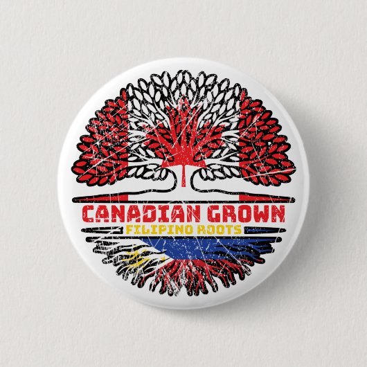 Filippijnen Filippijns Canada - Boom Roots Fl Ronde Button 5,7 Cm (Voorkant)