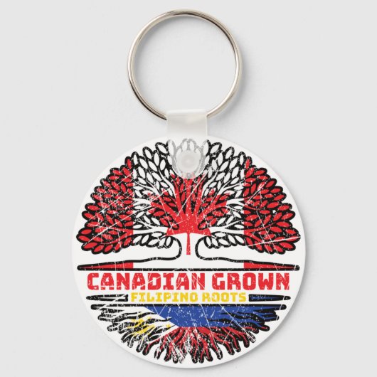 Filippijnen Filippijns Canada - Boom Roots Fl Sleutelhanger (Voorkant)