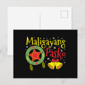 Filippijnen Filippijnse kerstman Maligayang Pasko Briefkaart (Voorkant / Achterkant)