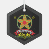 Filippijnen Filippijnse kerstman Maligayang Pasko Glas Ornament (Voorkant)