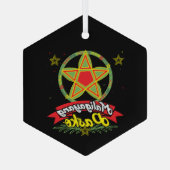 Filippijnen Filippijnse kerstman Maligayang Pasko Glas Ornament (Achterkant)