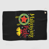 Filippijnen Filippijnse kerstman Maligayang Pasko Golfhanddoek (Horizontaal)