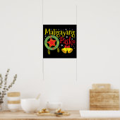 Filippijnen Filippijnse kerstman Maligayang Pasko Poster (Keuken)