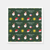Filippijnen Filippijnse kerstman Maligayang Pasko Servet (Voorkant)