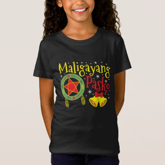 Filippijnen Filippijnse kerstman Maligayang Pasko T-shirt (Voorkant)