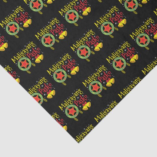 Filippijnen Filippijnse kerstman Maligayang Pasko Tissuepapier (Detail)