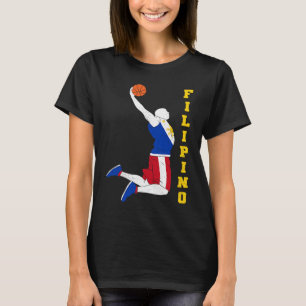 Filippijnen Filippijnse sportbeoefening Basketball T-shirt