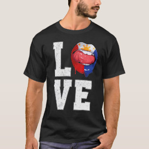 Filippijnen Filippijnse vlag Soccer Fan Love Filip T-shirt