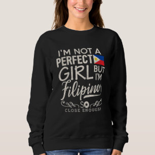 Filippijnen Flag Girl Filipino Pride Souvenir Trui