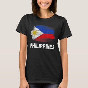 Filippijnen Flag Pride Retro Pinoy Flag Family Mat T-shirt