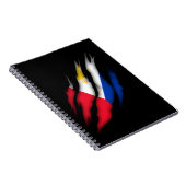 Filippijnen Flag Proud Filipino Notitieboek (Rechterzijde)