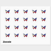 Filippijnen Hypolimnas Butterfly Ronde Sticker (Vel)
