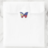 Filippijnen Hypolimnas Butterfly Ronde Sticker (Tas)
