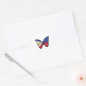Filippijnen Hypolimnas Butterfly Ronde Sticker (Envelop)