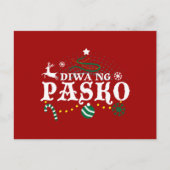 Filippijnen Kerstmis - Diwang Pasko Briefkaart (Voorkant)
