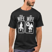 Filippijnen Meisje Husband Filipina Wife Gym Worko T-shirt (Voorkant)