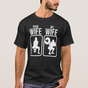 Filippijnen Meisje Husband Filipina Wife Gym Worko T-shirt
