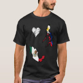 Filippijnen Mexico Filipino Proud Mexico-Mexicaans T-shirt (Voorkant)