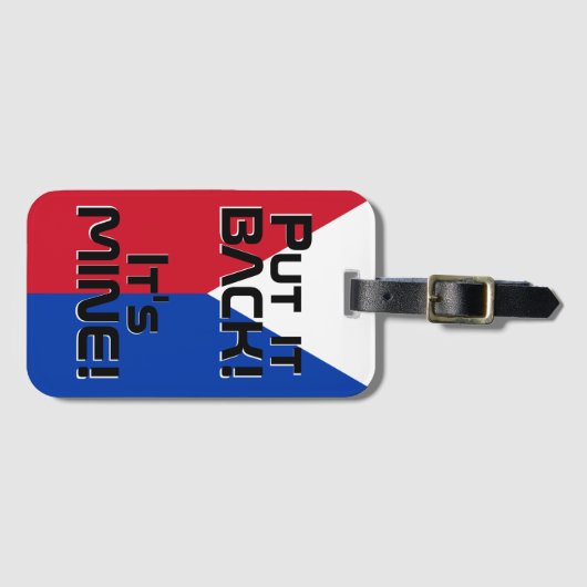 Filippijnen National Flag Funny Patriotic Bagagelabel (Voorkant (horizontaal))