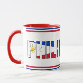 Filippijnen National Flag Patriotic Coffee Mok (Links)