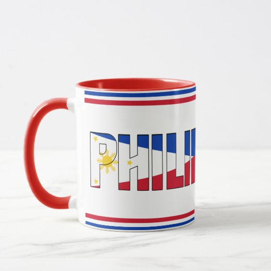 Filippijnen National Flag Patriotic Coffee Mok (Links)