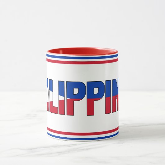 Filippijnen National Flag Patriotic Coffee Mok (Midden)