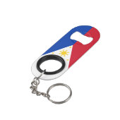 Filippijnen Nationale Pride Patriottisch Mini Flessenopener (Achterkant Gekanteld)