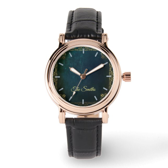  Filippijnen op Blauw Aangepast Horloge (Voorkant)