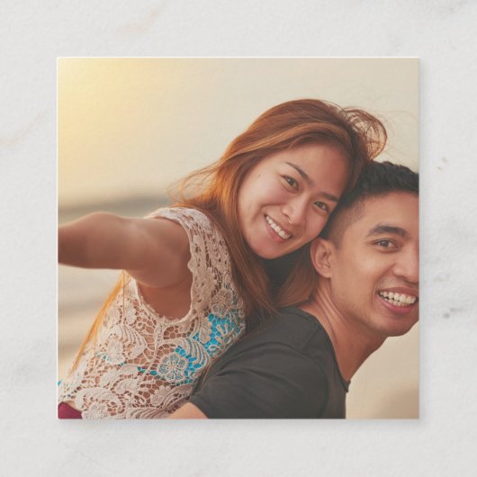 Filippijnen Paspoort bruiloft QR Informatiekaartje (Achterkant)