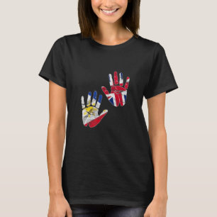 Filippijnen Proud Filipino Filipina Flag Uk Englan T-shirt