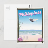 Filippijnen Reisposter Briefkaart (Voorkant / Achterkant)
