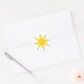 Filippijnen Sun | Filippijnse zon | PI Sun Ronde Sticker (Envelop)
