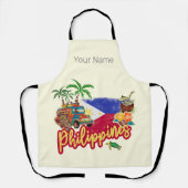 Filippijnen  Tarsier vlag Palm Souvenir Schort (Voorkant)