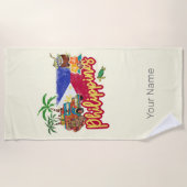 Filippijnen  Tarsier vlag Palm Souvenir Strandlaken (Voorkant)