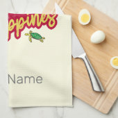 Filippijnen Tarsier vlag Palm Souvenir Theedoek (Quarter Fold)