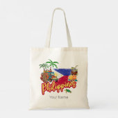 Filippijnen  Tarsier vlag Palm Souvenir Tote Bag (Achterkant)