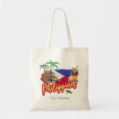 Filippijnen  Tarsier vlag Palm Souvenir Tote Bag (Voorkant)