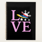 Filippijnen Vlag - Filippina roze liefde Planner (Voorkant)