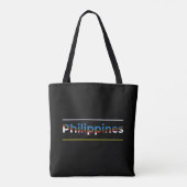 Filippijnen Vlag - Patriottische Uitsnijding Lette Tote Bag (Achterkant)