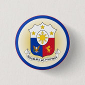 Filippijnen Wapen Cirkelvorm Ronde Button 3,2 Cm (Voorkant)
