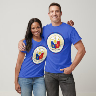 Filippijnen Wapen Cirkelvorm T-shirt