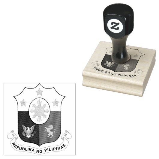 Filippijnen Wapen Rubber Stamp Rubberstempel (Gestempeld)