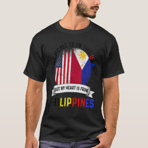Filippijns-Amerikaans patriothart is afkomstig uit T-shirt
