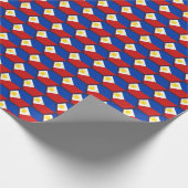 Filippijns Vlag Honeycomb Wrapping Paper Cadeaupapier (Hoek)