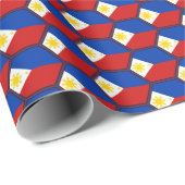 Filippijns Vlag Honeycomb Wrapping Paper Cadeaupapier (Rol Hoek)