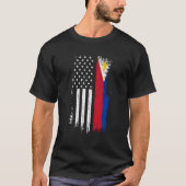 Filippijnse Amerikaanse vlag Hoodie Pride Filipijn T-shirt (Voorkant)