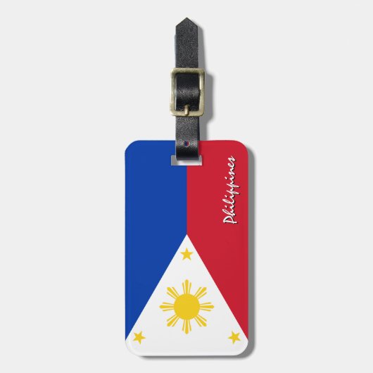 Filippijnse Bagagelabels, patriotten Filipijnse vl Bagagelabel (Voorkant verticaal)