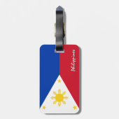 Filippijnse Bagagelabels, patriotten Filipijnse vl Bagagelabel (Achterkant verticaal)