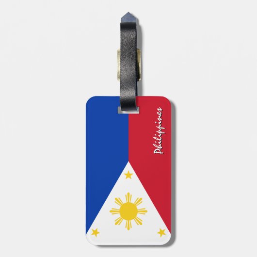 Filippijnse Bagagelabels, patriotten Filipijnse vl Bagagelabel (Achterkant verticaal)